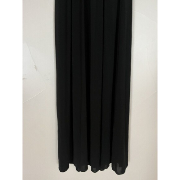 BCBG MAXAZRIA Black Maxi Dress Gown, Asymmetrical Straps Size XS‎ - Picture 8 of 16